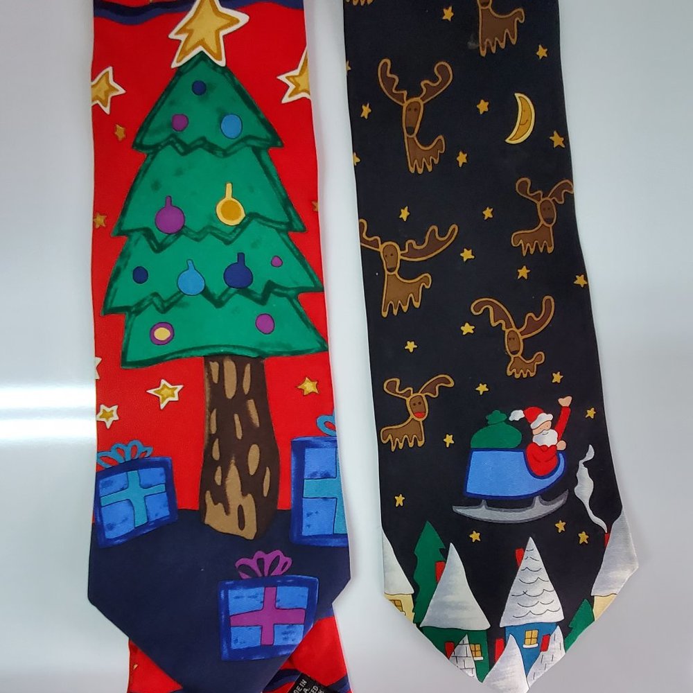 Vintage Save The Children Christmas Ties